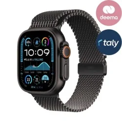Apple Watch Ultra 2 Gps + Cellular 49Mm Black Titanium Case With Black Titanium Milanese Loop - M